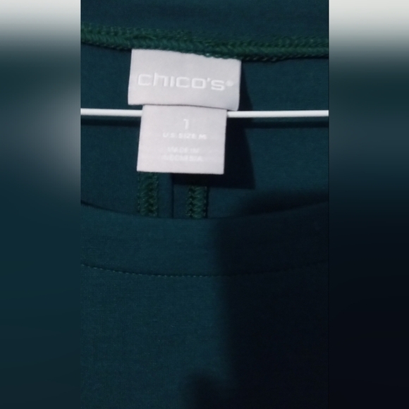 Chico's Teal Long Sleeve Top - Picture 2 of 3
